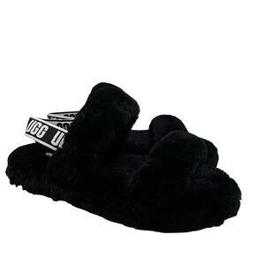 UGG Womens‎ Oh Yeah Sherling Slingback Slide Slipper Size 6 Cozy Lounge NWOB